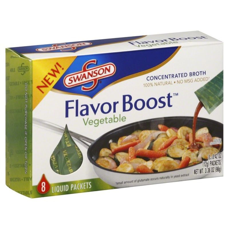Swanson's Flavor Boost Vegetable Concentrated Liquid Broth 8 CT (3.36 oz) Instacart