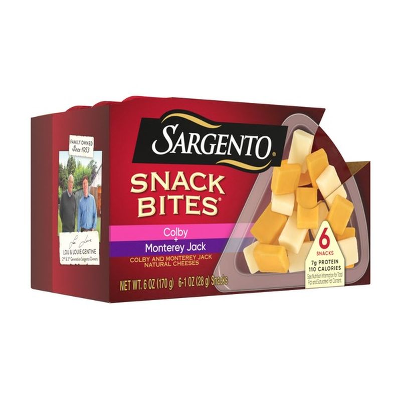 Sargento® Snack Bites® Colby + Monterey Jack Natural Cheeses (6 oz