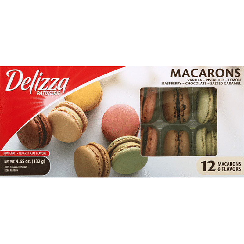 Delizza Patisserie Macarons 6 Flavors 12 Each Instacart