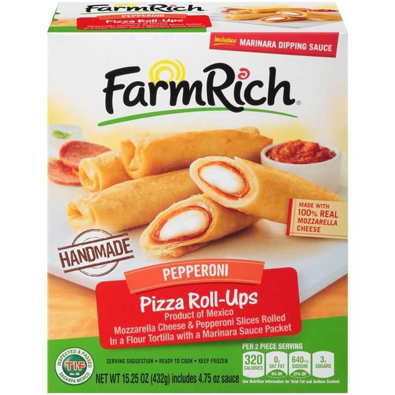 Farm Rich Pepperoni Pizza Roll Ups (15.25 oz) Instacart