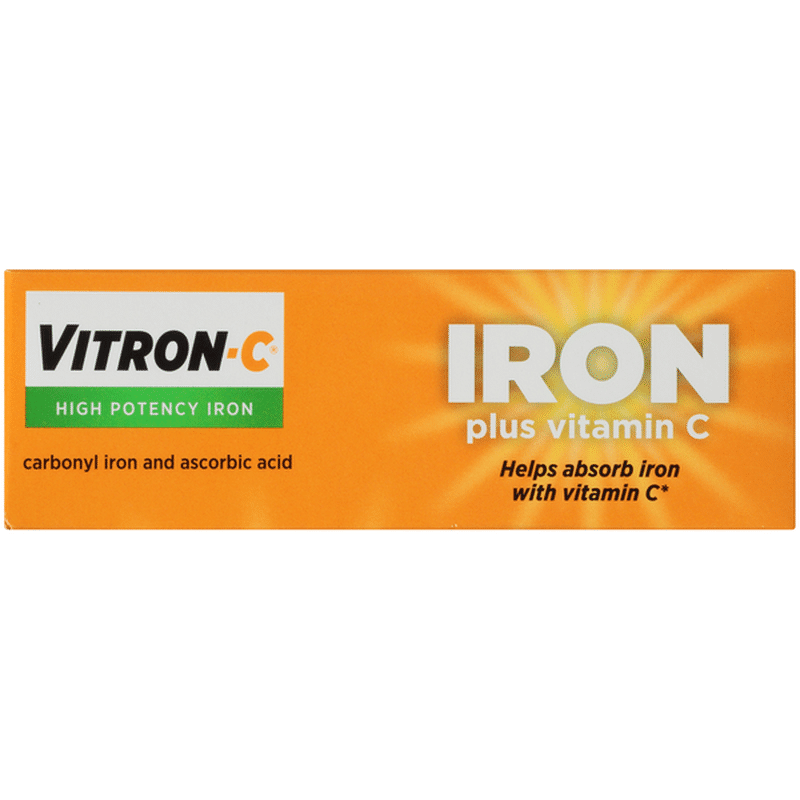VitronC Iron Plus Vitamin C Dietary Supplement Tablets (60 each