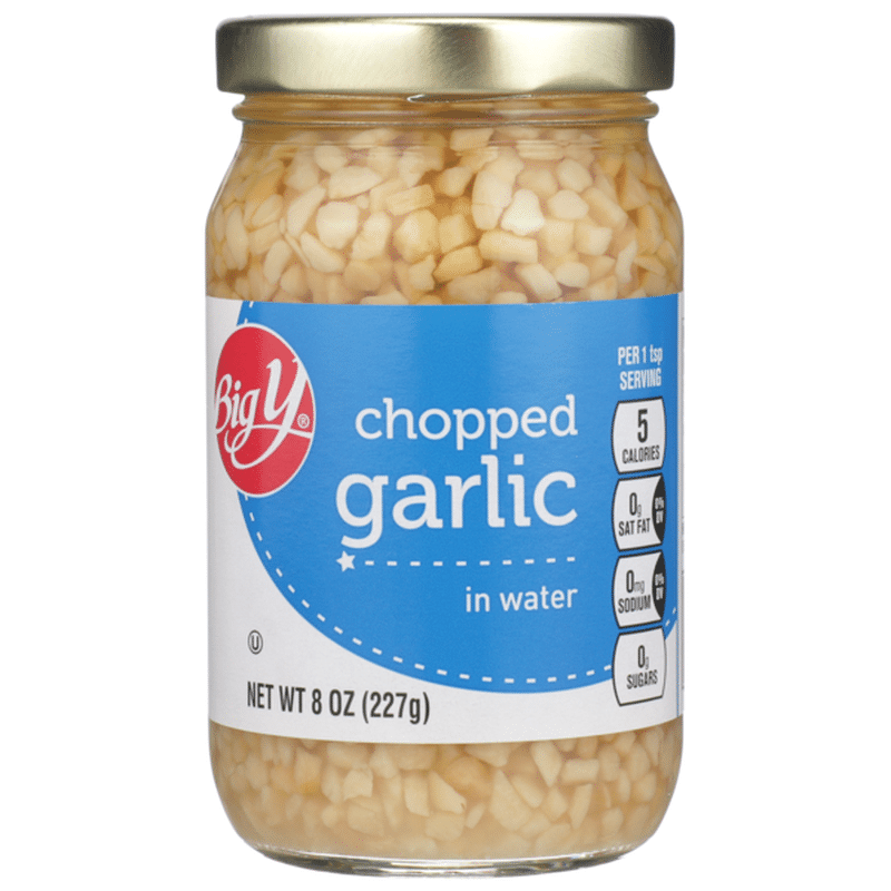 Big Y Chopped Garlic In Water (8 oz jar) Instacart
