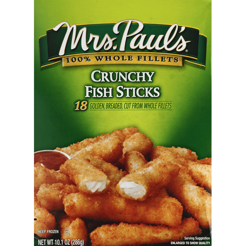 Mrs. Paul's Fish Sticks, Crunchy (18 each) Instacart