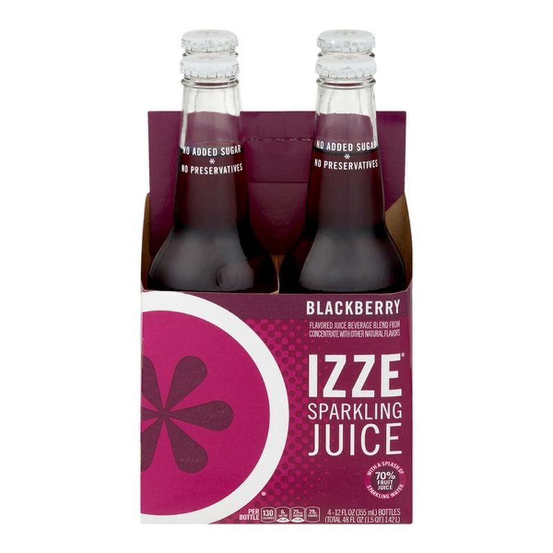 Izze Sparkling Juice Blackberry (12 fl oz) Instacart