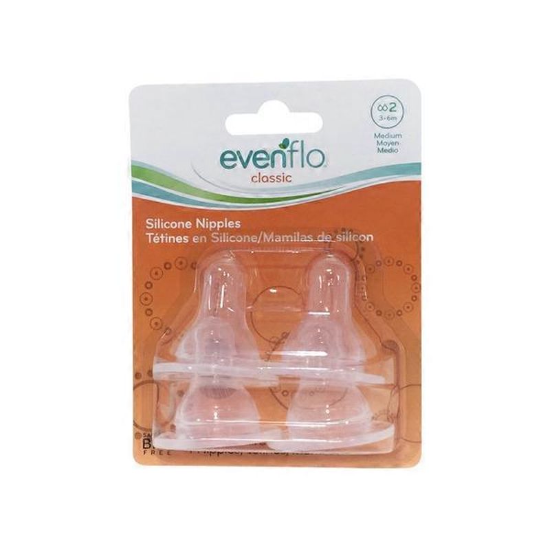 evenflo nipples medium flow