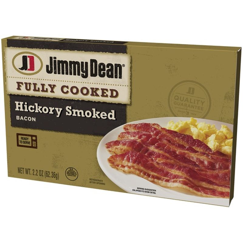 Jimmy Dean Fully Cooked Premium Hickory Smoked Bacon, 2.2 oz. (2.2 oz ...