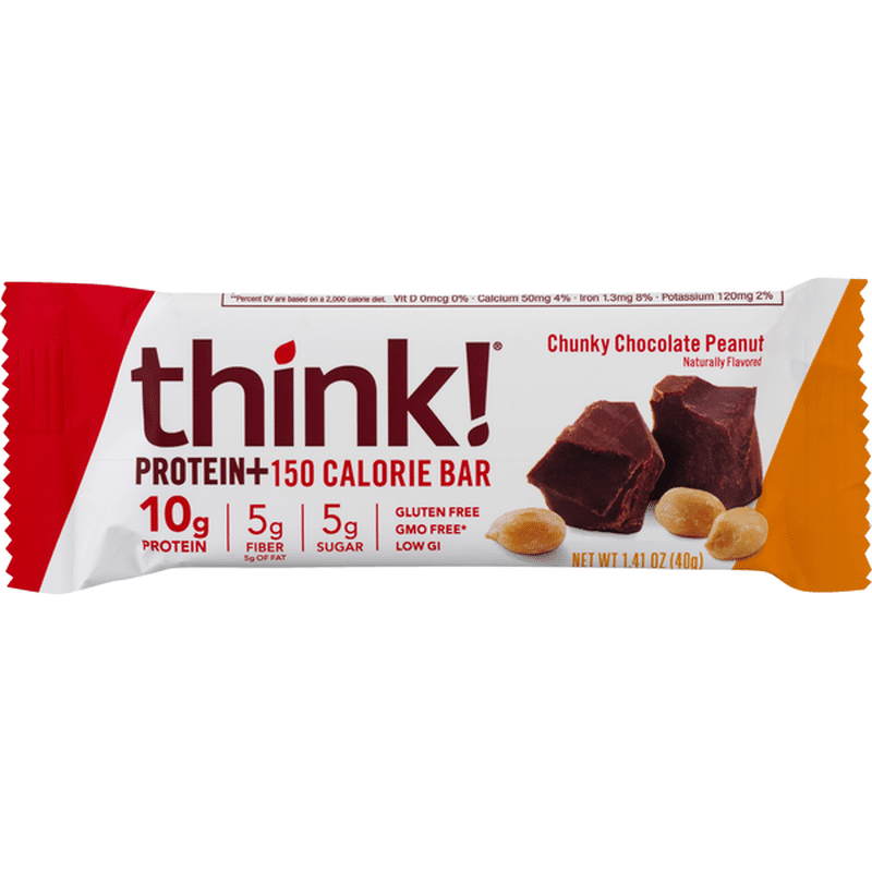 Think Thin Protein Bar, Chunky Chocolate Peanut (1.41 oz) Instacart