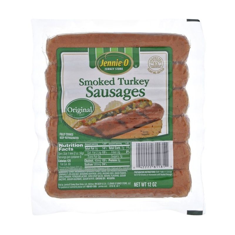 JennieO Smoked Turkey Original Sausages (12 oz) Instacart