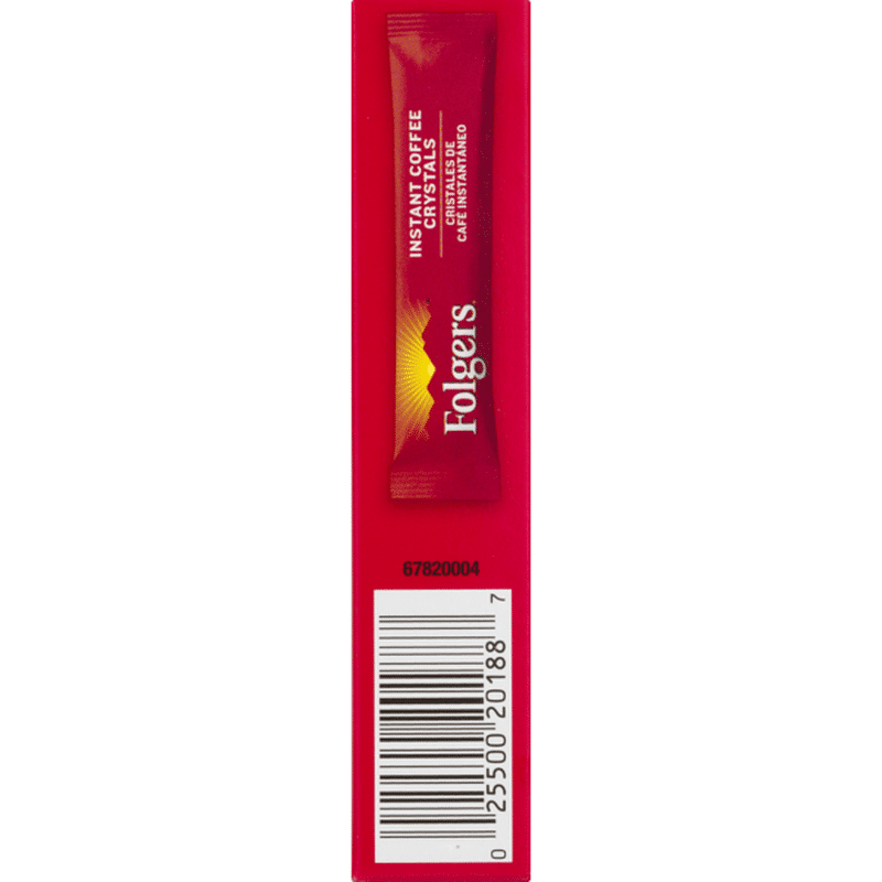 Folgers Instant Coffee Crystals Classic Roast Single Serve Packets (7