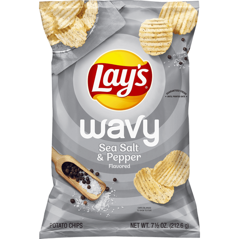 Lay's Salt & Pepper Potato Chips (7.5 oz) Instacart