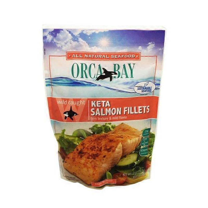 Orca Bay Seafoods Salmon Fillets, Keta, Wild Caught (10 oz) Instacart