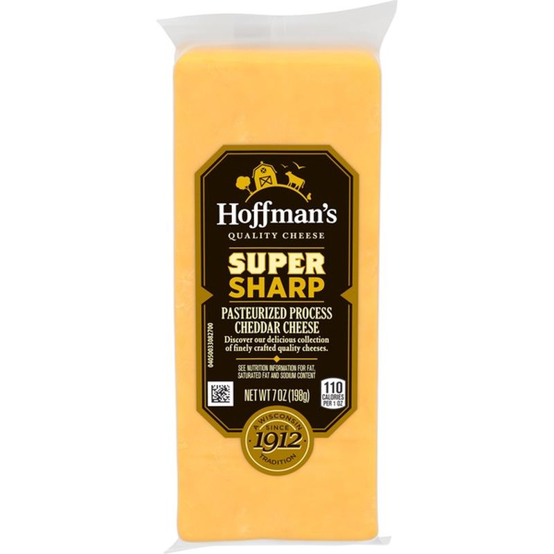 Hoffman'S Super Sharp Pasteurized Yellow Cheddar Cheese (7 oz) Instacart