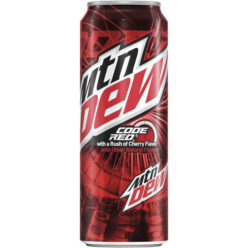 Mtn Dew Code Red Cherry Soda 24 Fl Oz Delivery Or Pickup Near Me Instacart