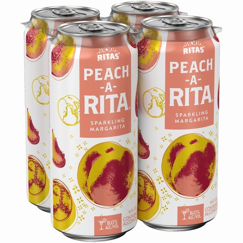 Ritas Peach A Rita Sparkling Margarita Malt Beverage 16 Fl Oz Instacart