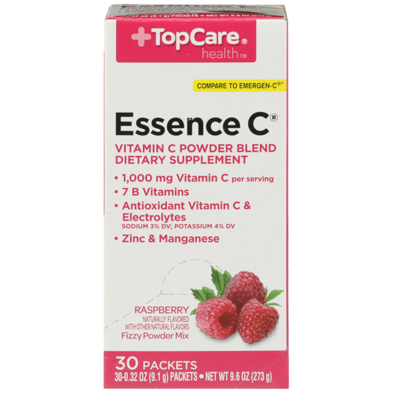 TopCare Essence C, Vitamin C 1,000 Mg Dietary Supplement Fizzy Powder