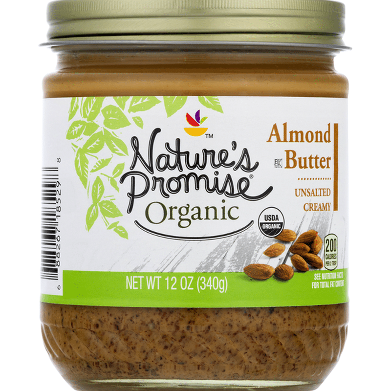 Nature's Promise Almond Butter, Unsalted, Creamy (12 oz) Instacart