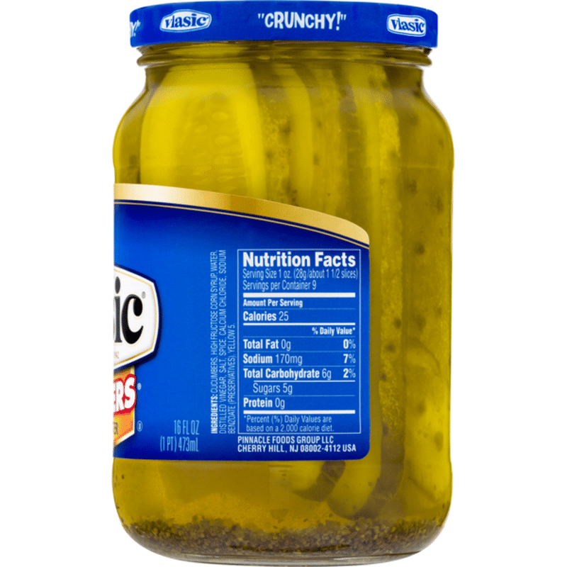 Vlasic Stackers Bread Butter Pickles 16 Fl Oz Instacart