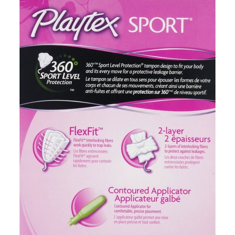 Playtex Tampons, Plastic, Super Absorbency, Unscented (18 each) Instacart