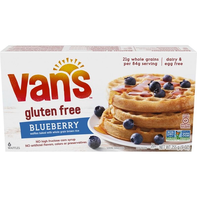Van's Waffles, Gluten Free, Blueberry (6 ct) Instacart