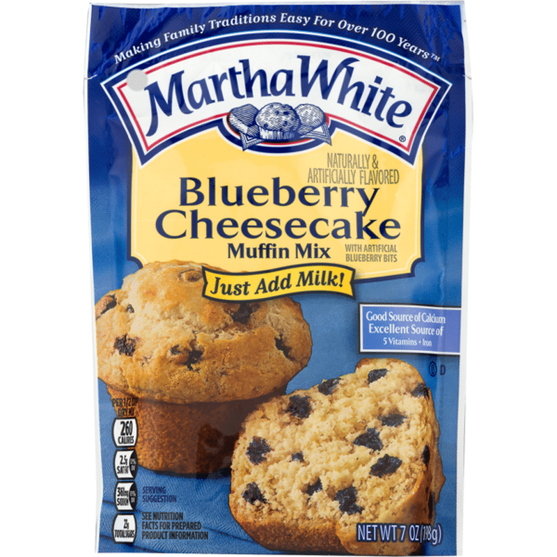Martha White Muffin Mix Blueberry Cheesecake, Pouch (7 oz) from Kroger