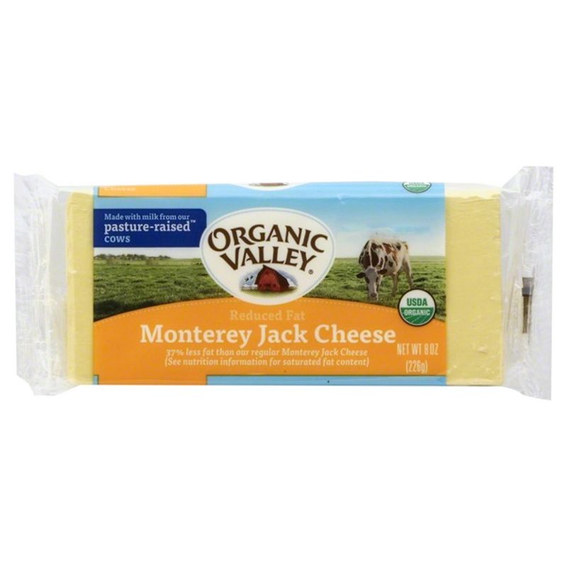 Organic Valley Monterey Jack Reduced Fat Cheese (8 oz) Instacart