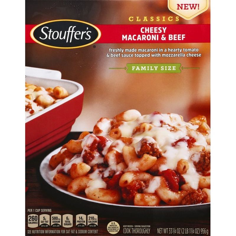 Stouffer's Stouffers Family Size Macaroni and Beef Frozen Meal (33.75