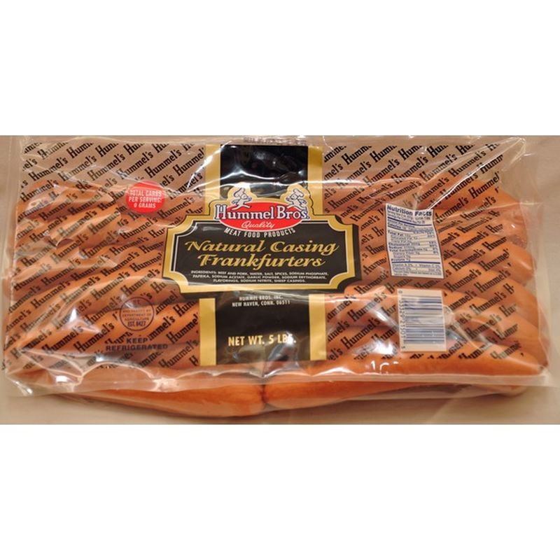 Hummel Bros Natural Casing Frankfurters 35 CT (5 lb) Instacart