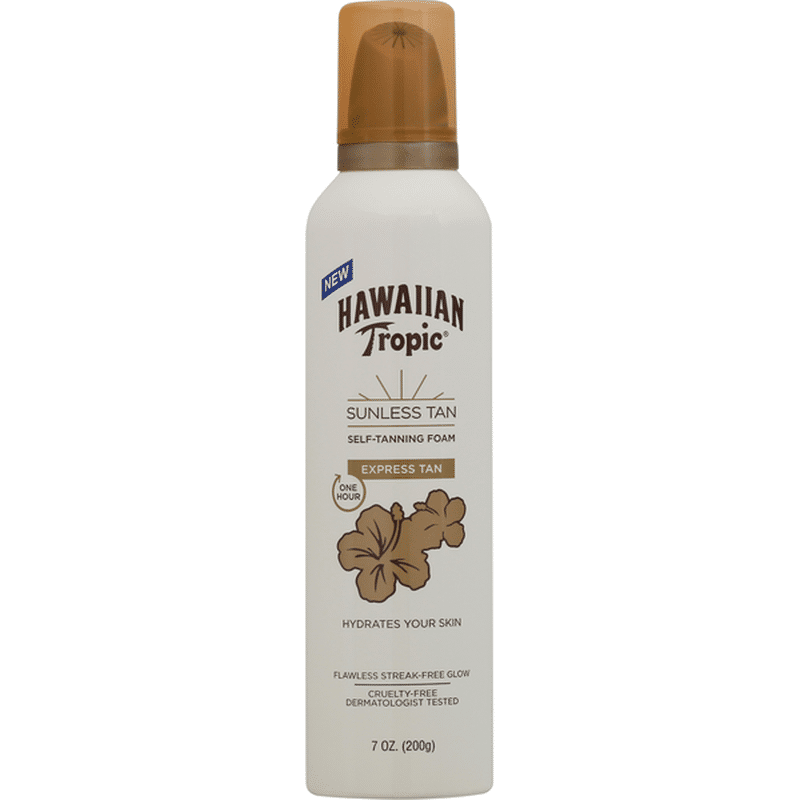 Hawaiian Tropic SelfTanning Foam, One Hour Express, Sunless Tan (7 oz