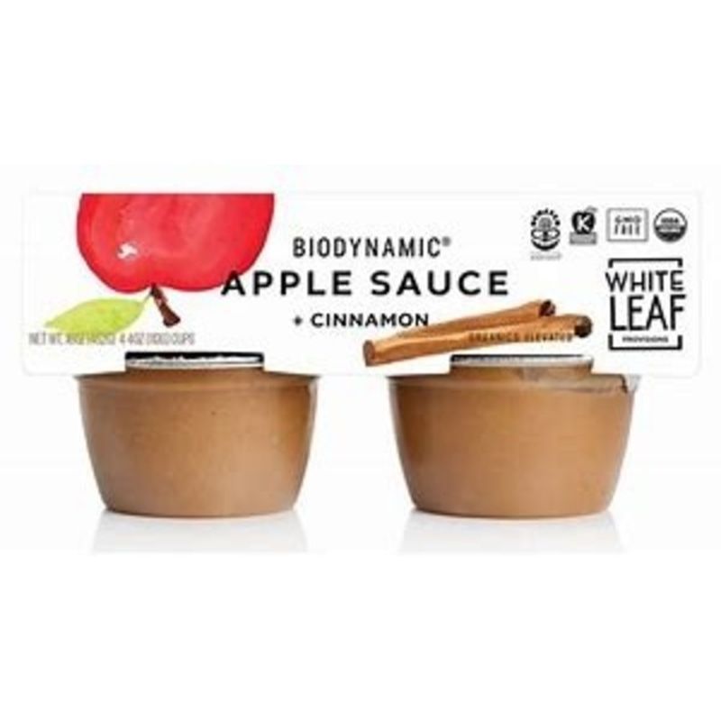 White Leaf Provisions Biodynamic Apple Sauce + Cinnamon