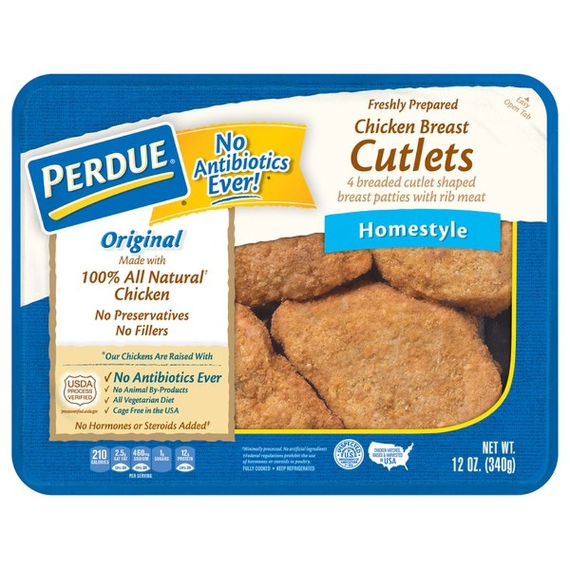 Perdue Breaded Chicken Breast Cutlets (0.75 lb) - Instacart