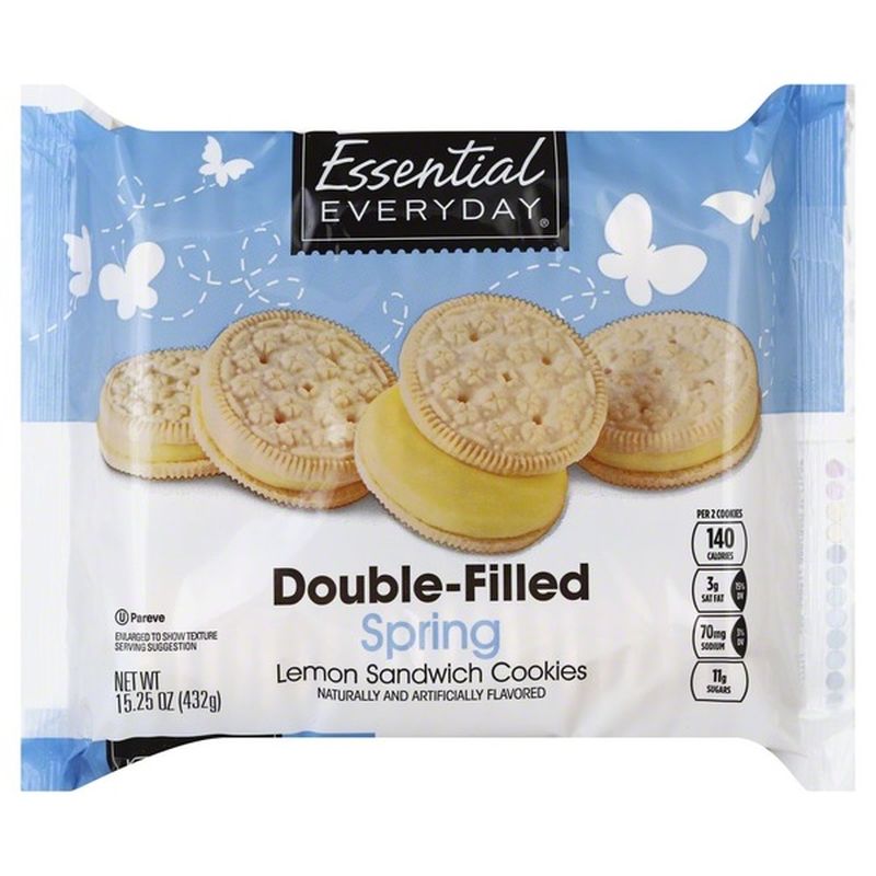 Essential Everyday Cookies, Sandwich, Double-Filled, Lemon, Spring (15. ...