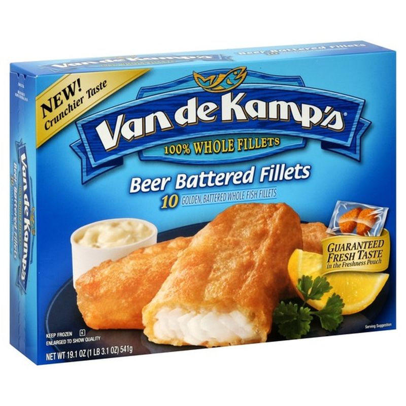Van de Kamp's Fish Fillets, Beer Battered (1.91 oz ...
