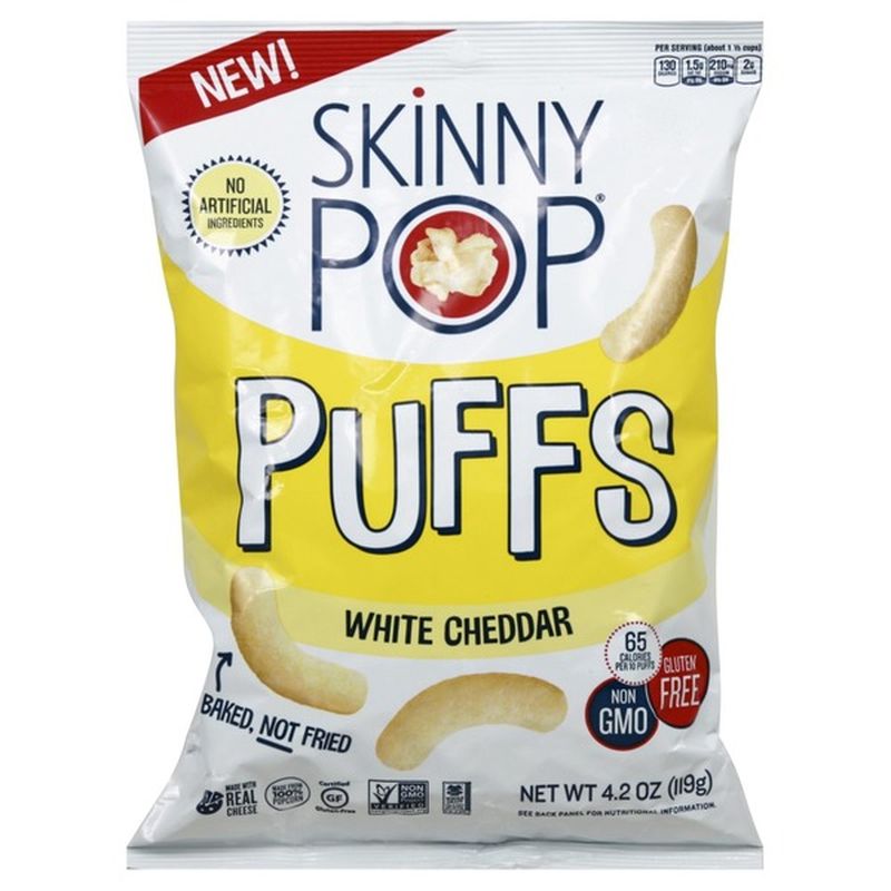 SkinnyPop Puffs, White Cheddar (4.2 oz) - Instacart