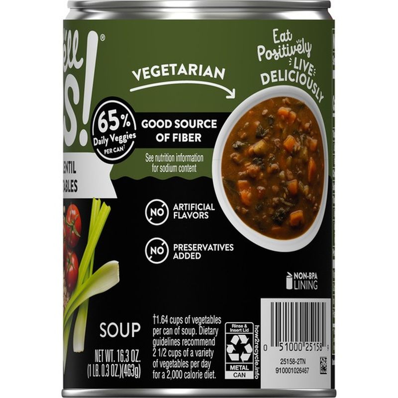 Campbell's® Hearty Lentil with Vegetables Soup (16.3 oz) from ShopRite ...