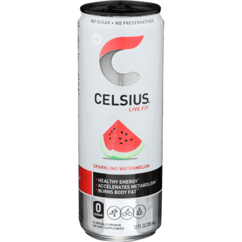 CELSIUS Sparkling Energy Drink Watermelon (1 ct) - Instacart