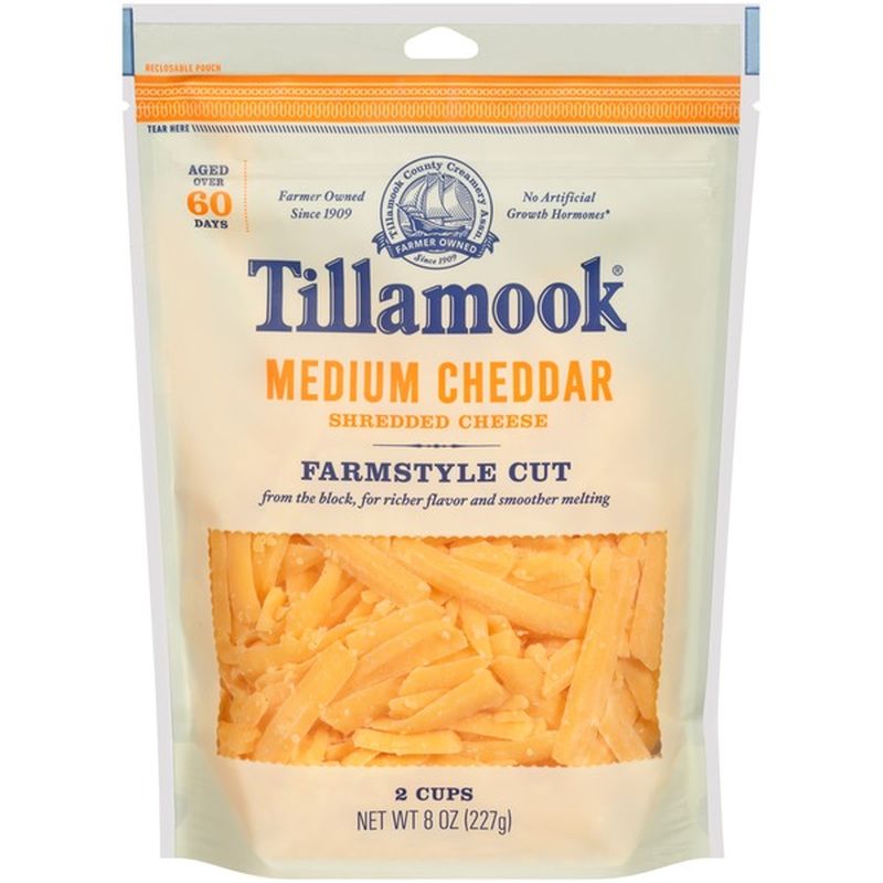 Tillamook Shredded Cheese Medium Cheddar