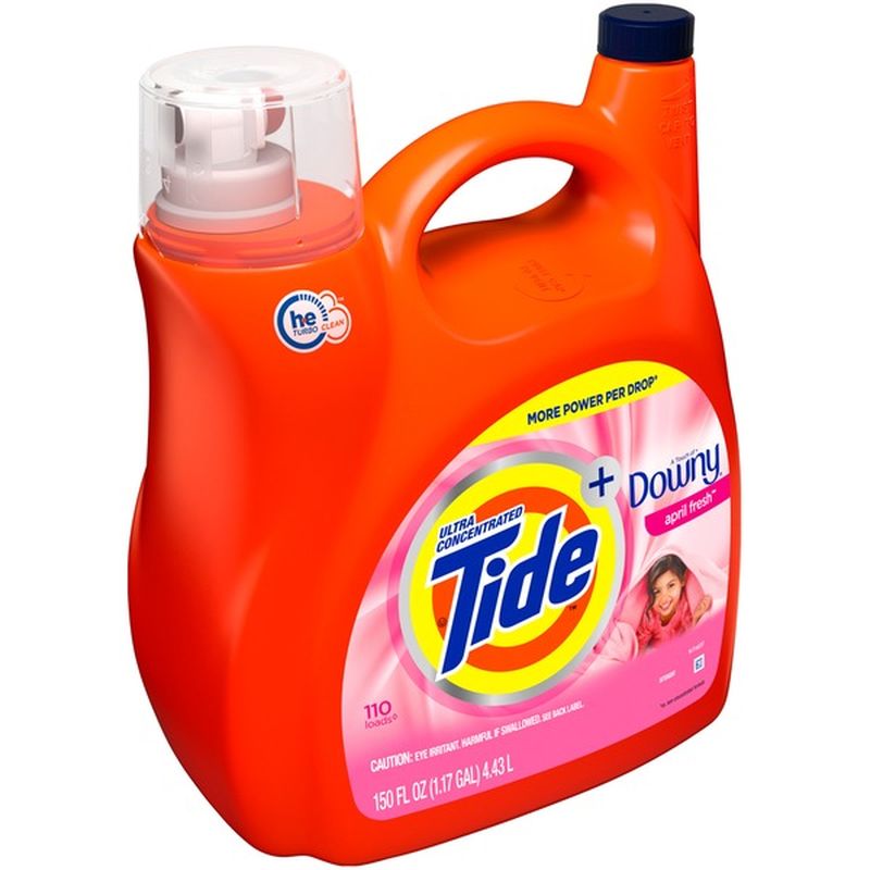 Tide Ultra Concentrated Liquid Laundry Detergent with a Touch of Downy ...
