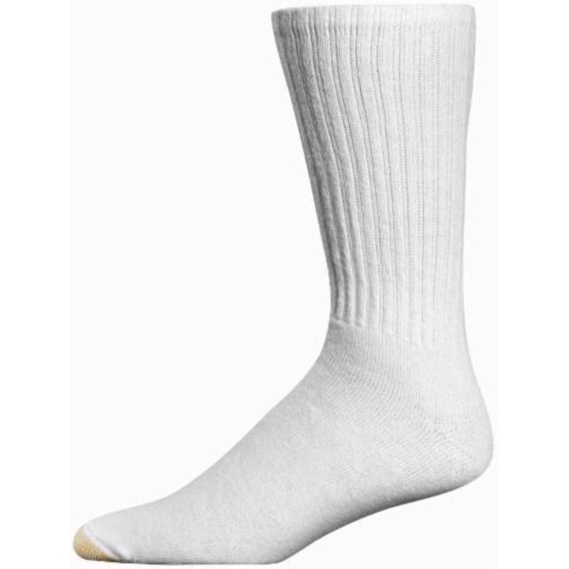 Gold Toe Socks, Cotton Crew, Sock Size 1013, White (6 each) from Fred