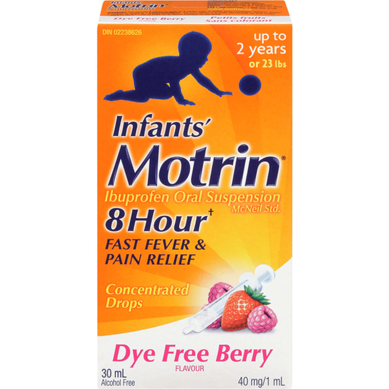 MOTRIN Infant's Berry Flavour Dye Free Oral Suspension Concentrated
