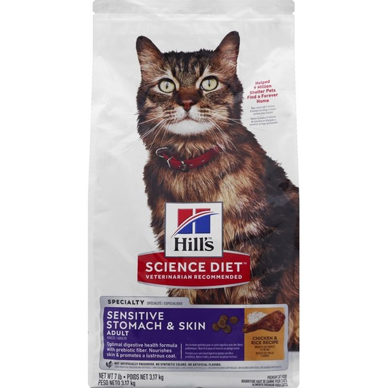 hill's science sensitive stomach cat food
