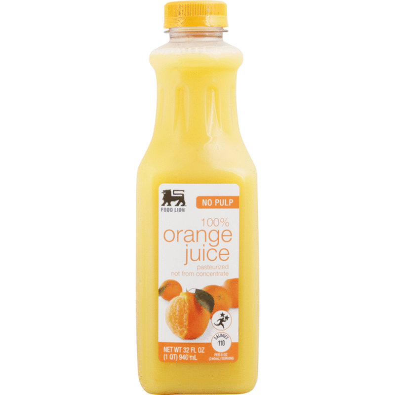 Food Lion 100 Juice, Orange, No Pulp (fl oz) Delivery or Pickup Near