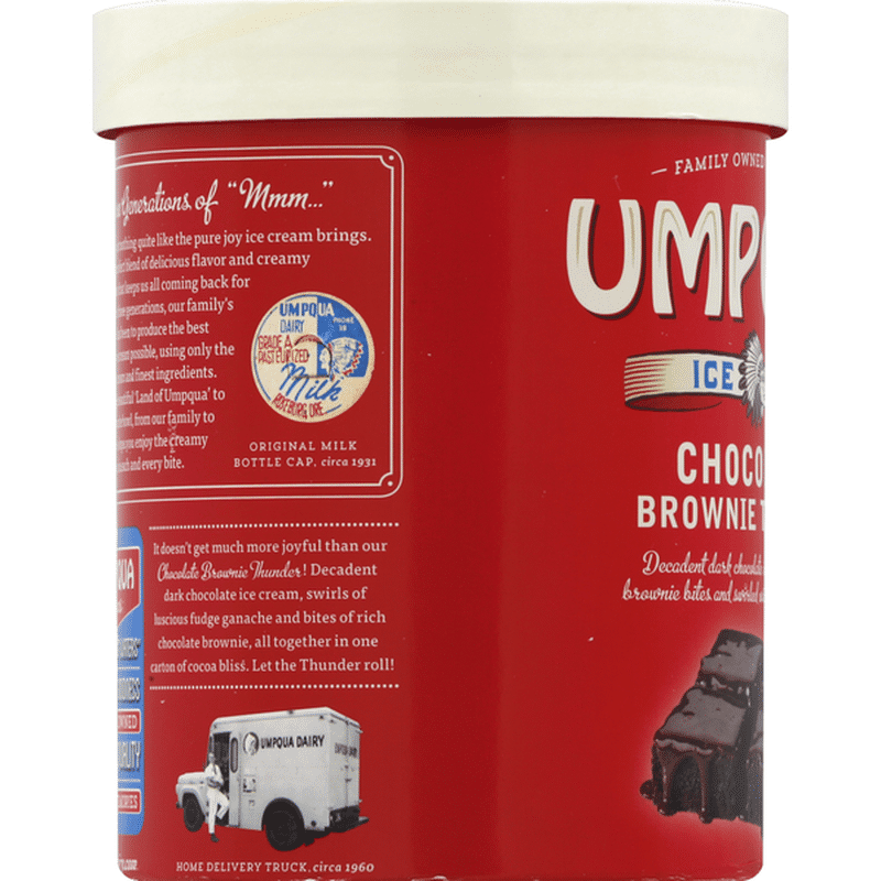 Umpqua Ice Cream, Chocolate Brownie Thunder (1.75 qt) Delivery or