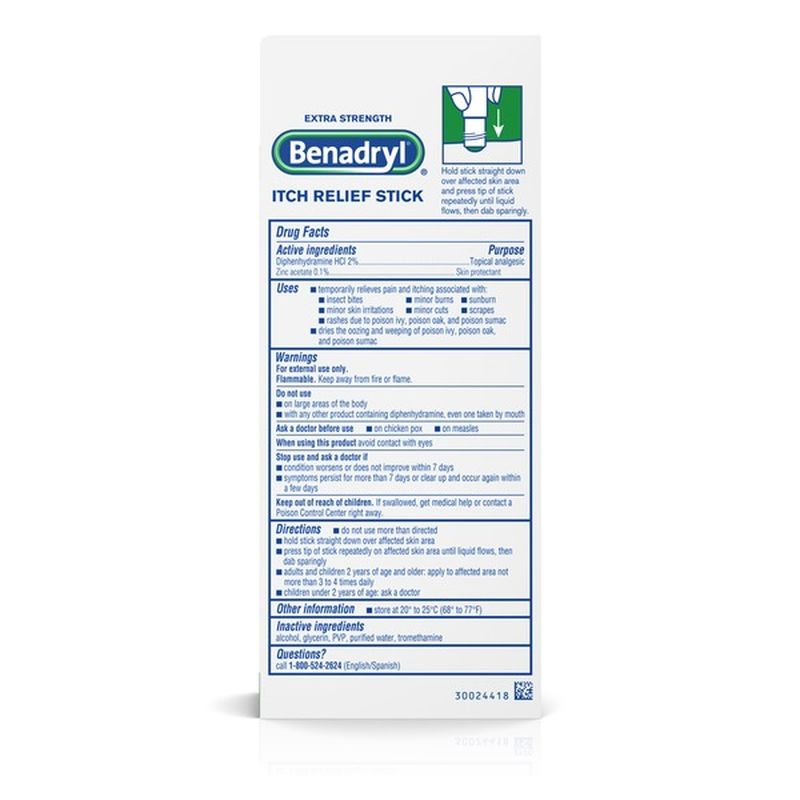 benadryl itch relief