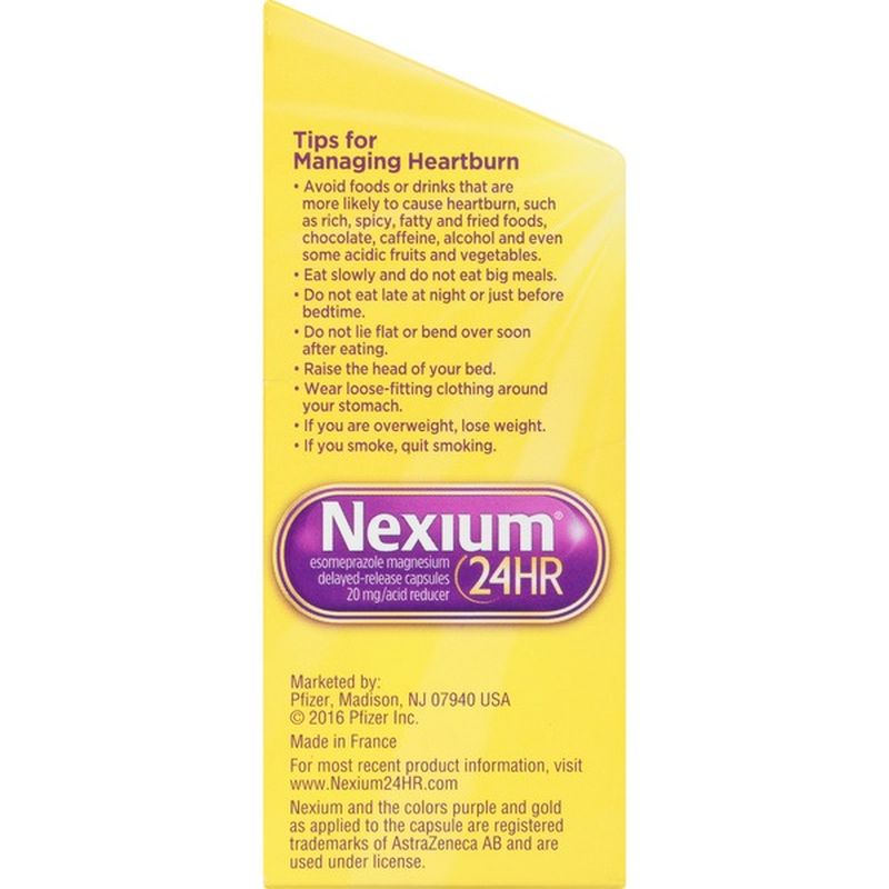 Nexium 24 Hr Acid Reducer Delayed-Release Capsules (14 Ct) - Instacart