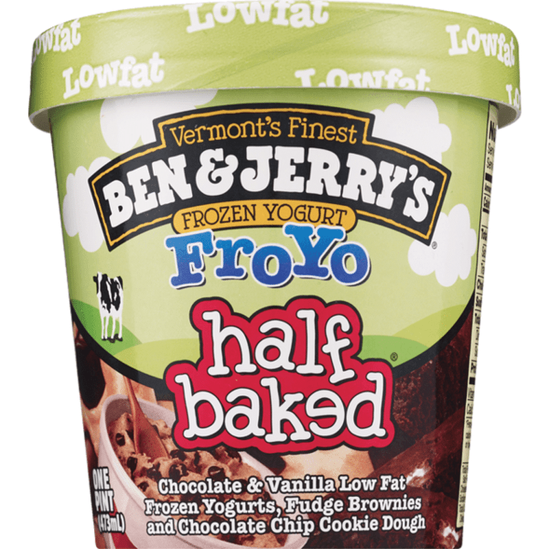 Ben & Jerry's Frozen Yogurt Half Baked® (1 pt) Instacart