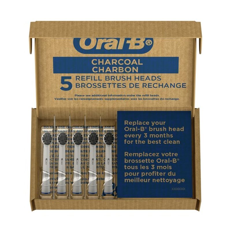 oral b charcoal brush heads