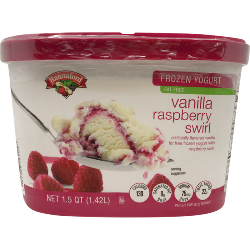 Hannaford Raspberry Swirl Frozen Yogurt (1.5 qt) Instacart