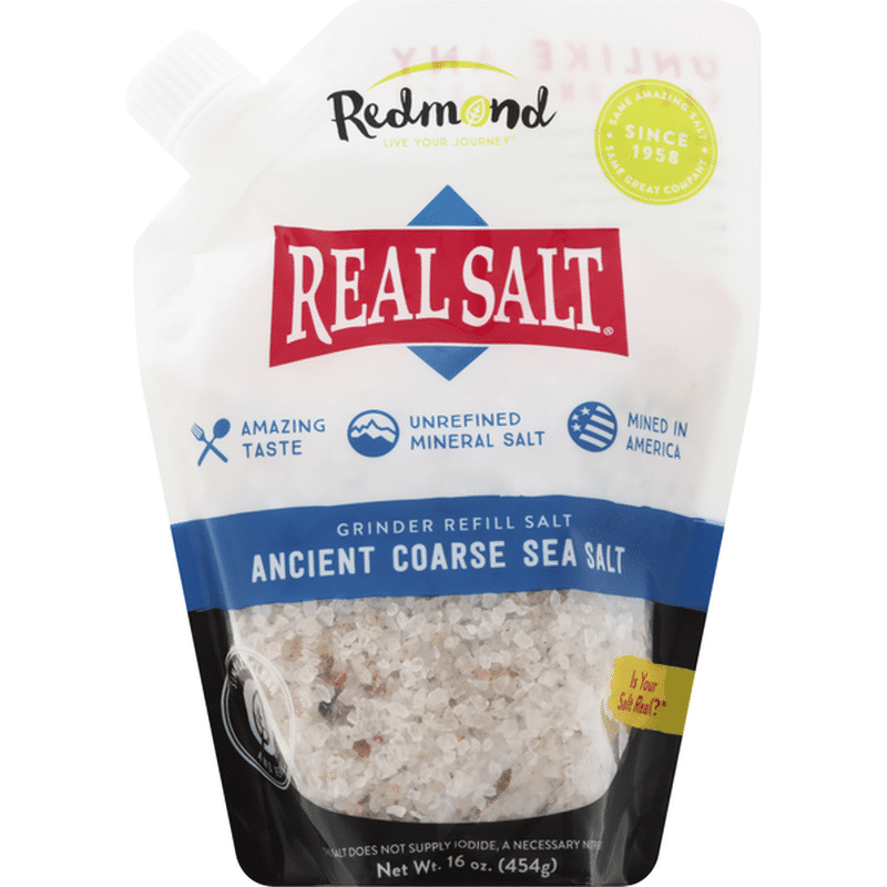 Redmond Real Sea Salt, Ancient, Coarse (16 oz) Instacart