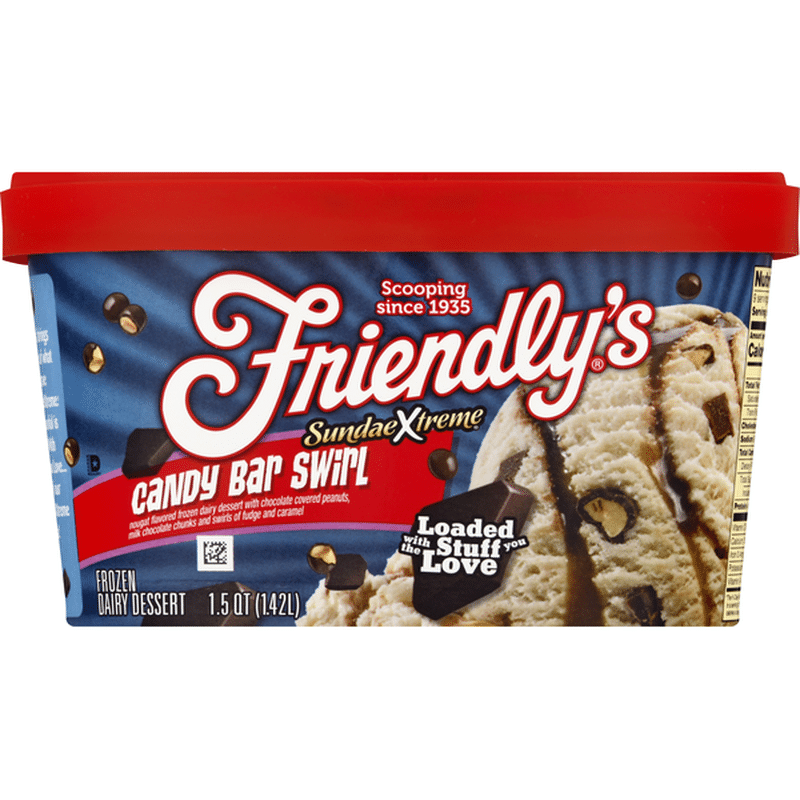 Friendly S Frozen Dairy Dessert Candy Bar Swirl 1 5 Qt Instacart