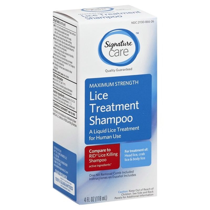 Signature Care Lice Treatment Shampoo (4 fl oz) from Safeway Instacart